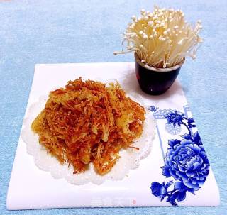 Fried Enoki Mushroom recipe