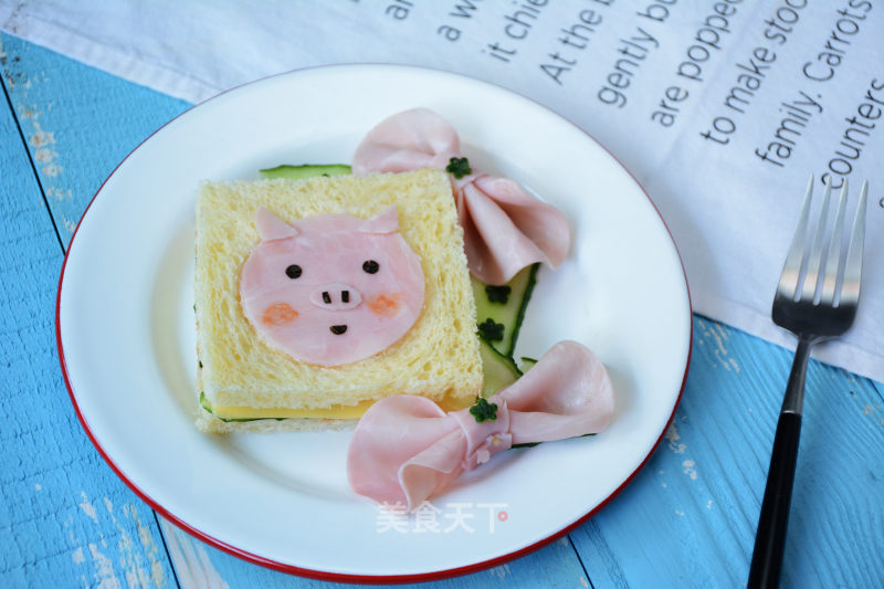 #四session Baking Contest and is Love to Eat Festival#piglet Sandwiches recipe