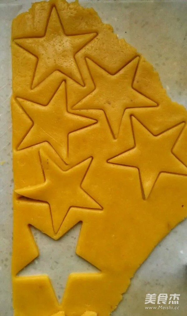 Colorful Star Sugar Butter Biscuits recipe