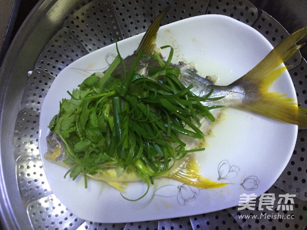 Steamed Golden Pomfret recipe