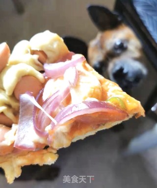 Shrimp Crispy Intestine Pizza recipe