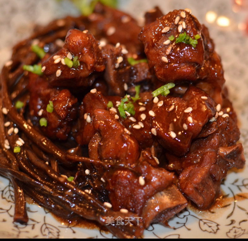 Tea Tree Mushroom Meets Ribs recipe