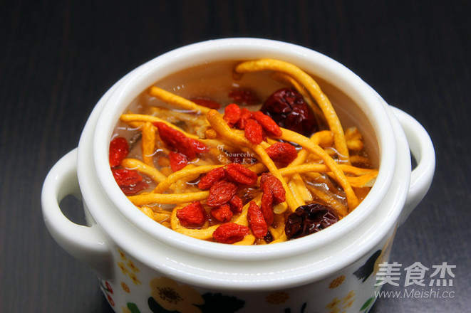 Cordyceps Chicken Leg Stew Soup recipe