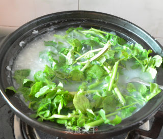 Cured Lean Pork and Watercress Congee recipe