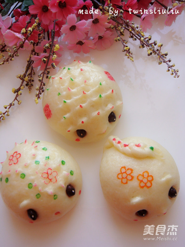 Cute Cartoon Bean Paste Bun recipe