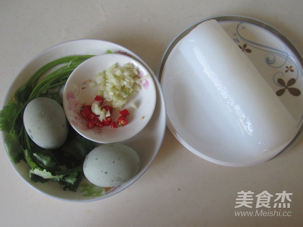 Coriander Preserved Egg Jelly recipe