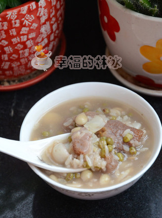Mung Bean Strawberry Porridge