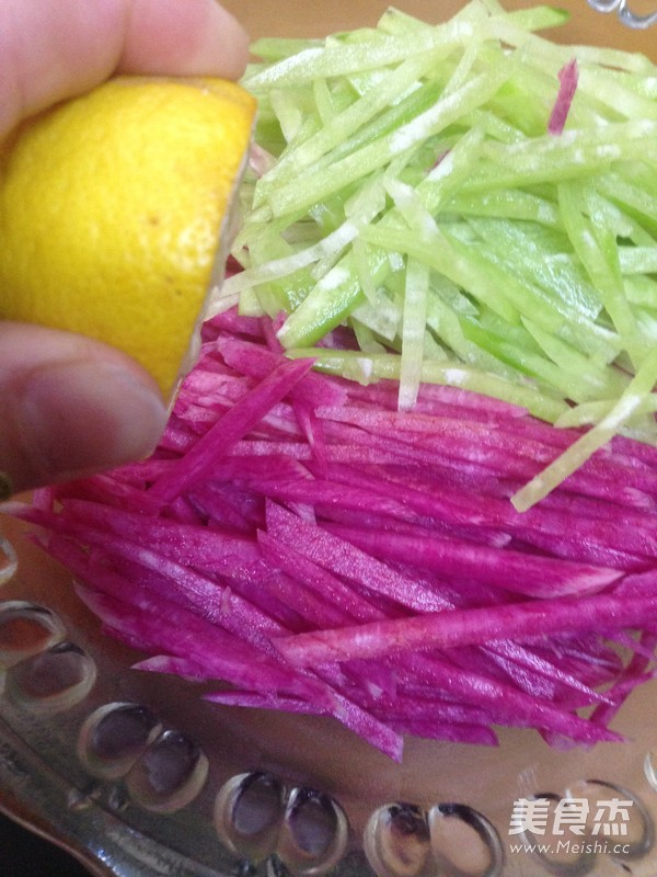 Lime Sweet and Sour Radish Shreds recipe