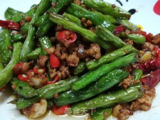 Stir-fried String Beans with Minced Meat recipe