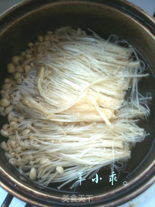 Cold Cucumber and Enoki Mushrooms. recipe