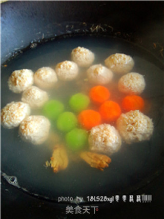 Colorful Chicken Meatballs recipe