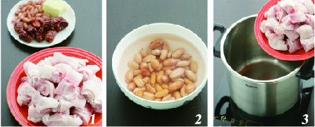 Peanuts, Red Dates and Trotter Soup recipe