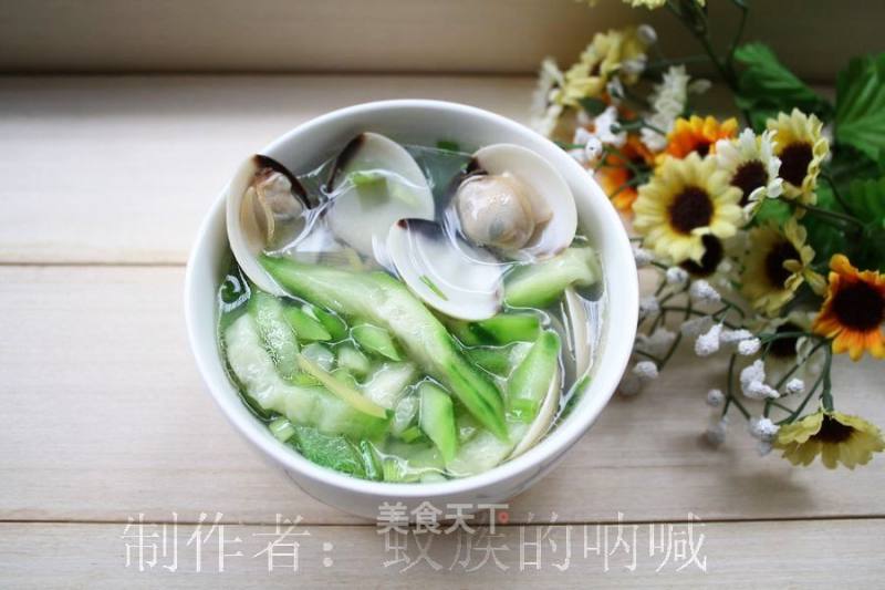 The Hot Summer's Fast Hand Soup-baibei Loofah Soup recipe