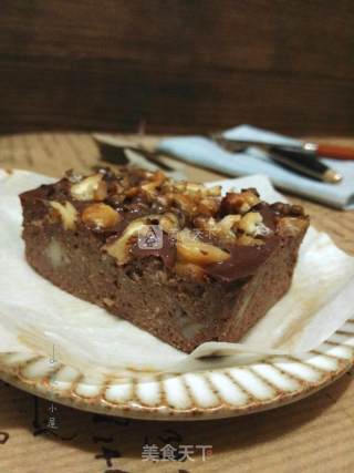 #aca烤明星大赛# Oil-free Low-fat Tofu Banana Brownie recipe