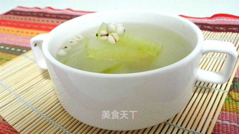 Easier and Beautiful-barley and Winter Melon Soup recipe