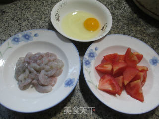 Egg, Tomato and Shrimp Soup recipe