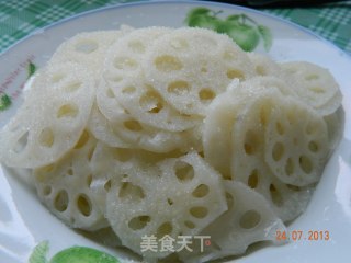Cold Sweet and Sour Lotus Root recipe