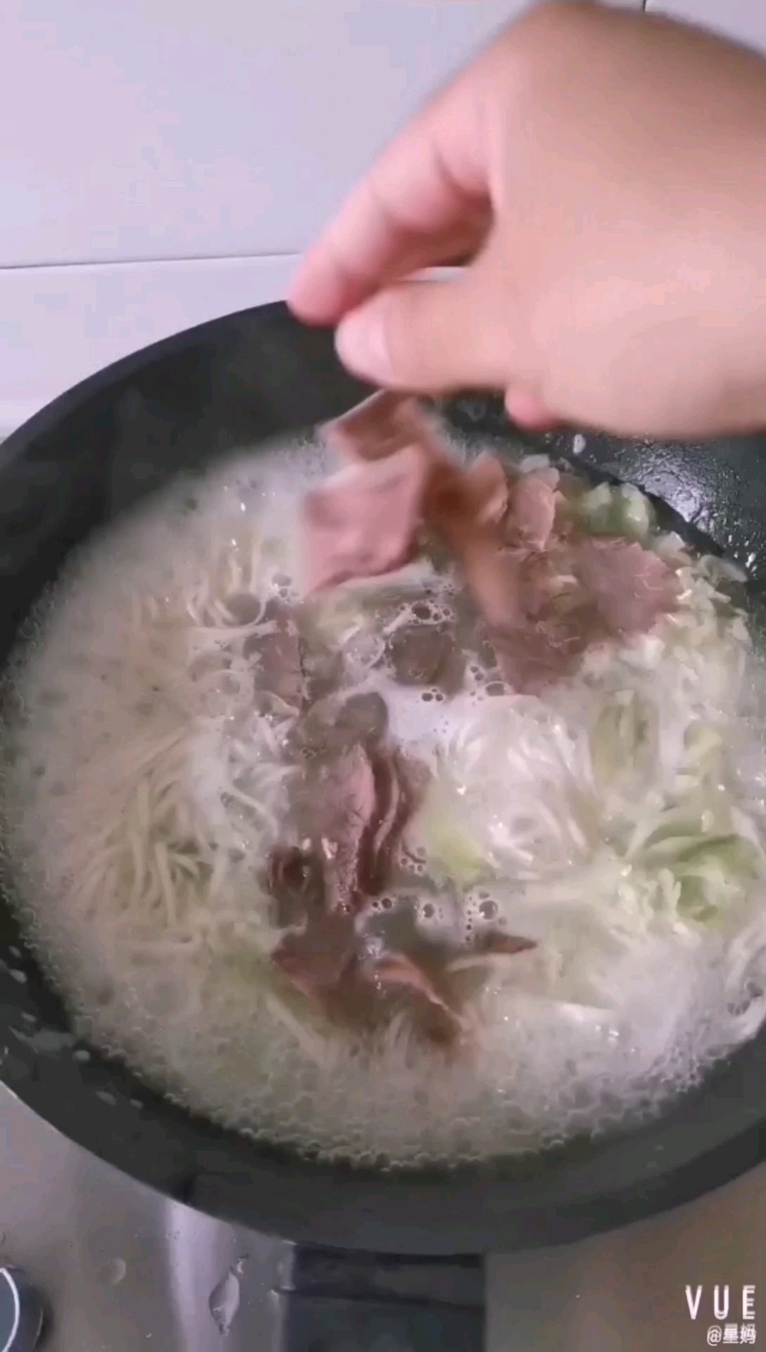 Beef and Cabbage Noodle Soup recipe