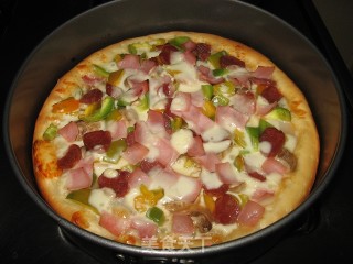 Potato Ham Pizza recipe