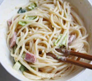 Pasta with Ham Salad recipe