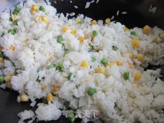 Fried Rice with Corn Shrimp and Egg recipe