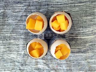Egg Shell Mango Pudding recipe