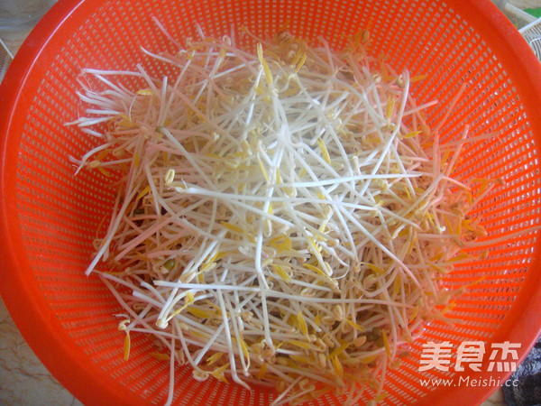 Hot and Sour Mung Bean Sprouts Mixed with Shredded Chicken recipe