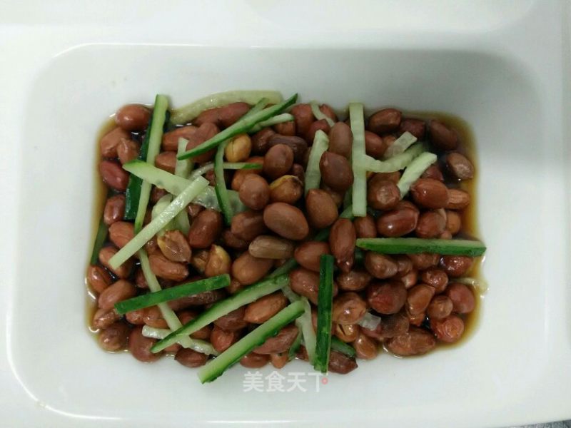 Peanuts Mixed with Cucumber recipe