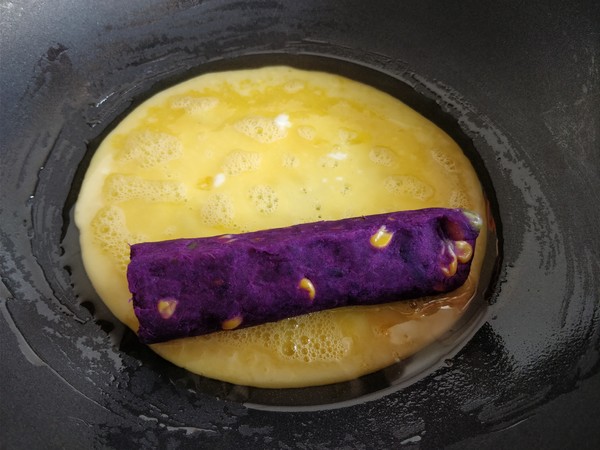 Purple Sweet Potato Egg Roll recipe