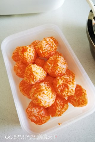 Crab Roe Rice Ball recipe