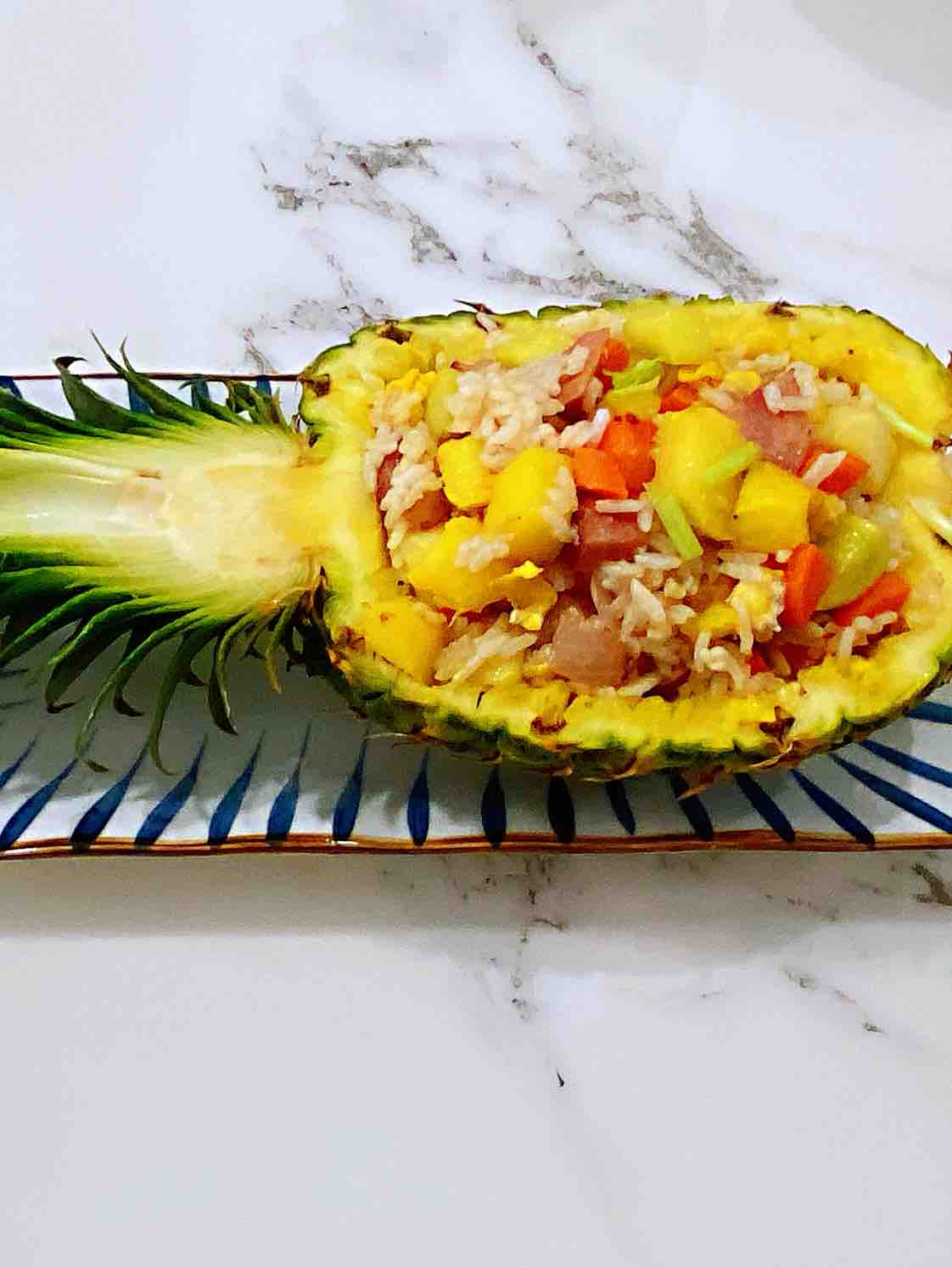 [recipe for Pregnant Women] Colorful Pineapple Rice, Bright Color and Sweet recipe