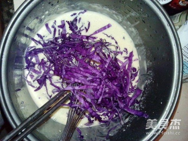 Purple Cabbage Omelette recipe