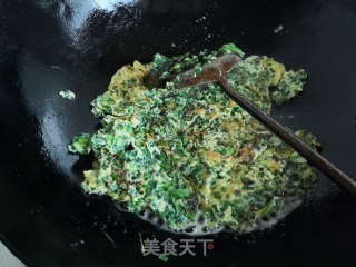 Fried Goose Eggs with Leek recipe