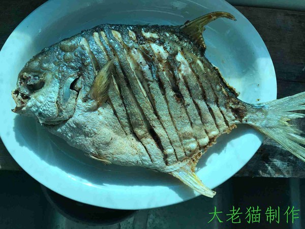 Dry Roasted Pomfret recipe