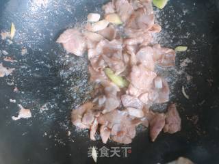 Fried Pork with Pleurotus Eryngii recipe