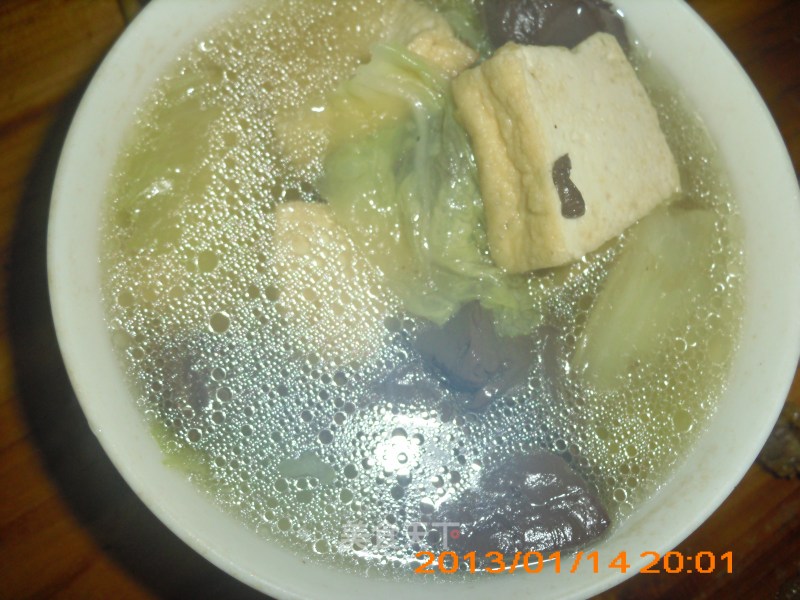 Duck Blood Tofu Soup recipe