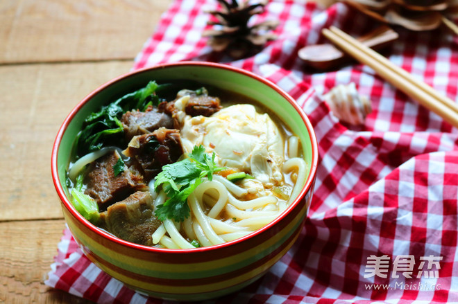 Tomato Beef Rice Noodles recipe