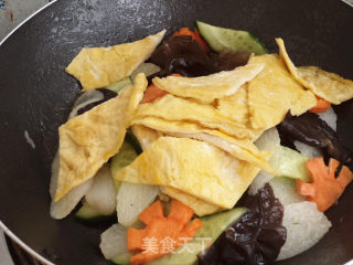 Fried Yam with Egg recipe