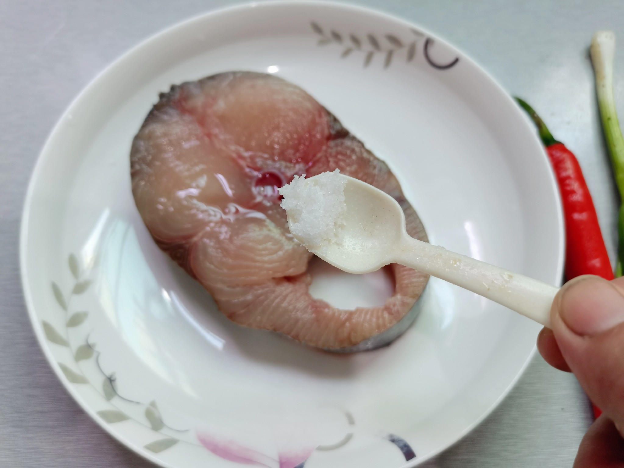 Steamed Fish Cubes with Sauce recipe