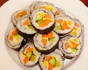 Ten Minutes Quick Brunch-seaweed Rice & Sushi Rolls, Easy to Learn! recipe