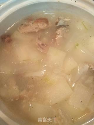 Yam and Winter Melon Duck Frame Soup recipe