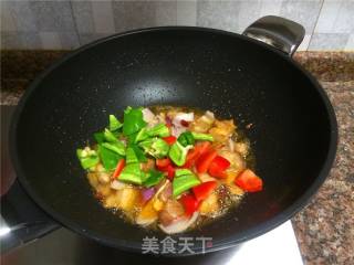 Three-color Twice-cooked Pork recipe