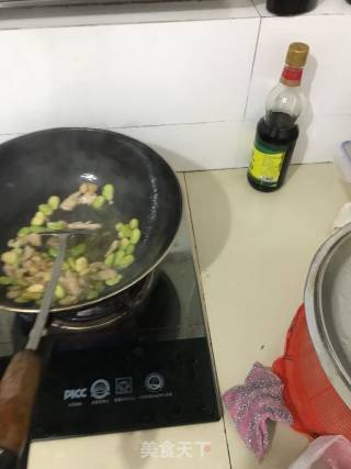Fried Pork with Okra recipe