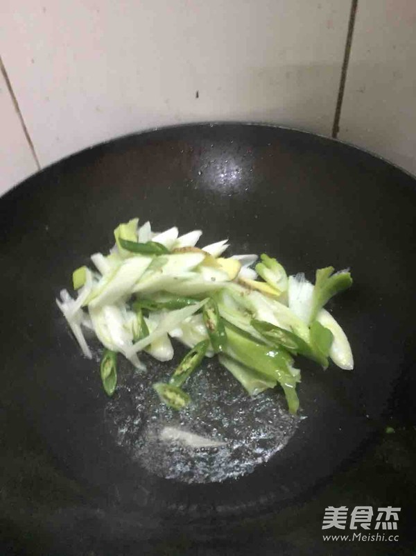 Fried Squid with Green Onions recipe