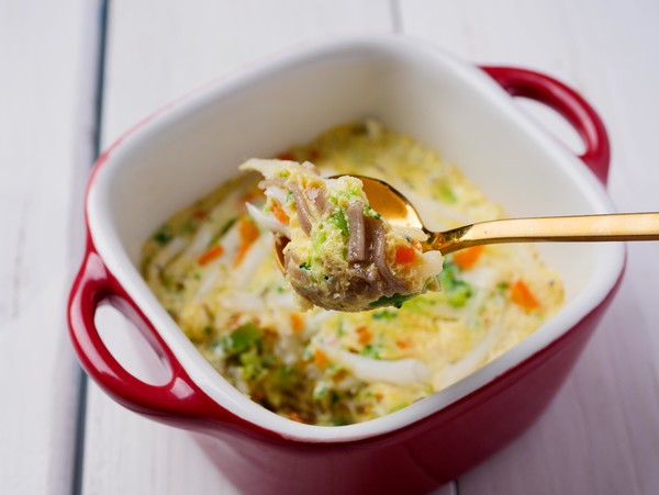 Vegetable Whitebait Steamed Egg recipe