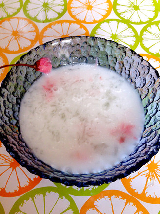 Sakura Coconut Milk Bird's Nest recipe