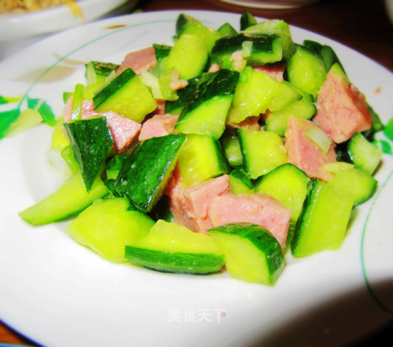 Cucumber with Luncheon Meat