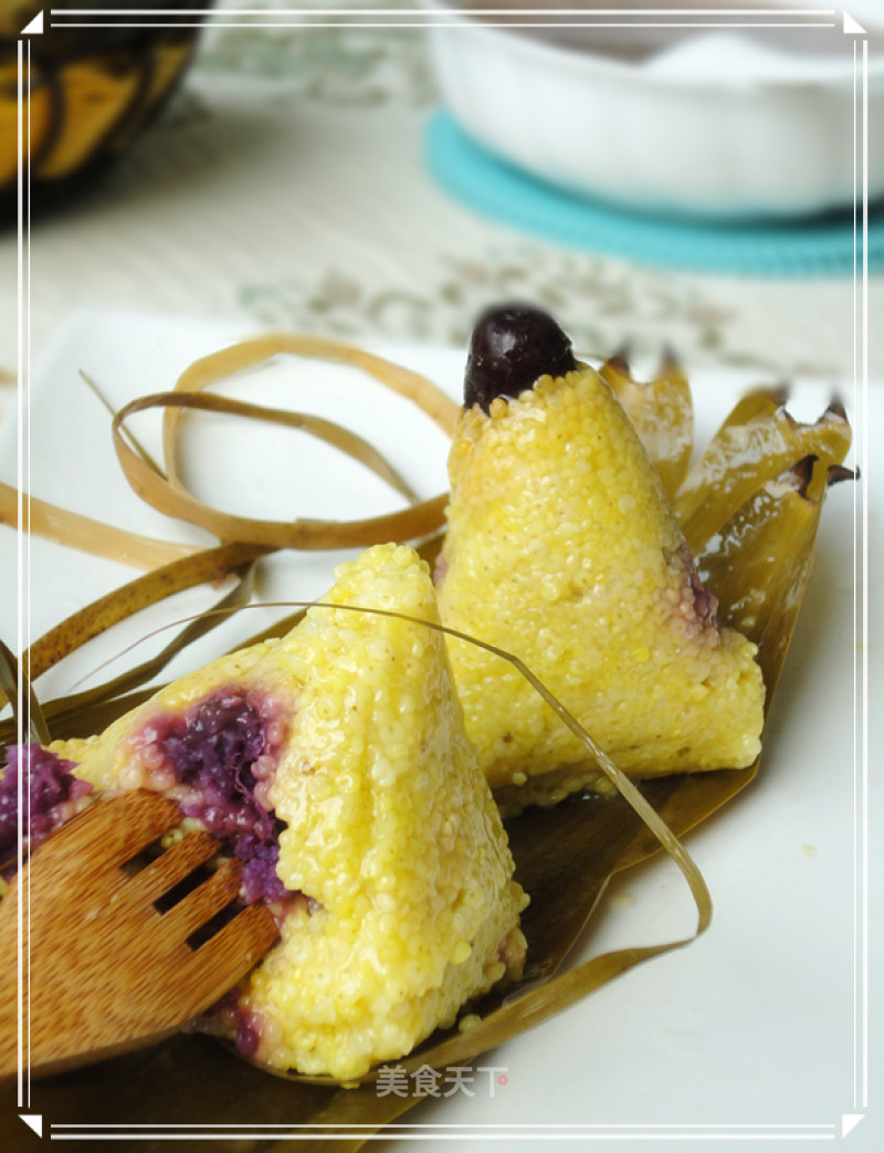 Purple Sweet Potato and Yellow Rice Dumplings recipe