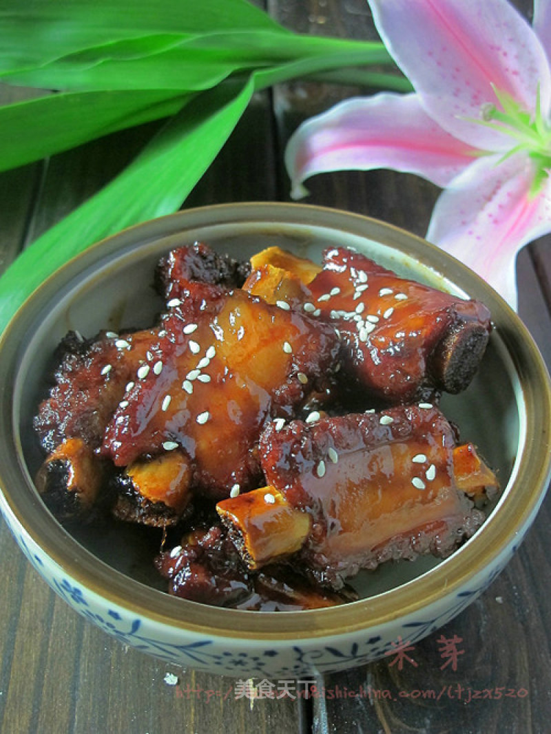 Oil-free Sweet and Sour Pork Ribs recipe