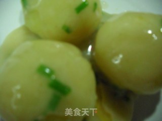 Mashed Potatoes with Scallion Oil recipe